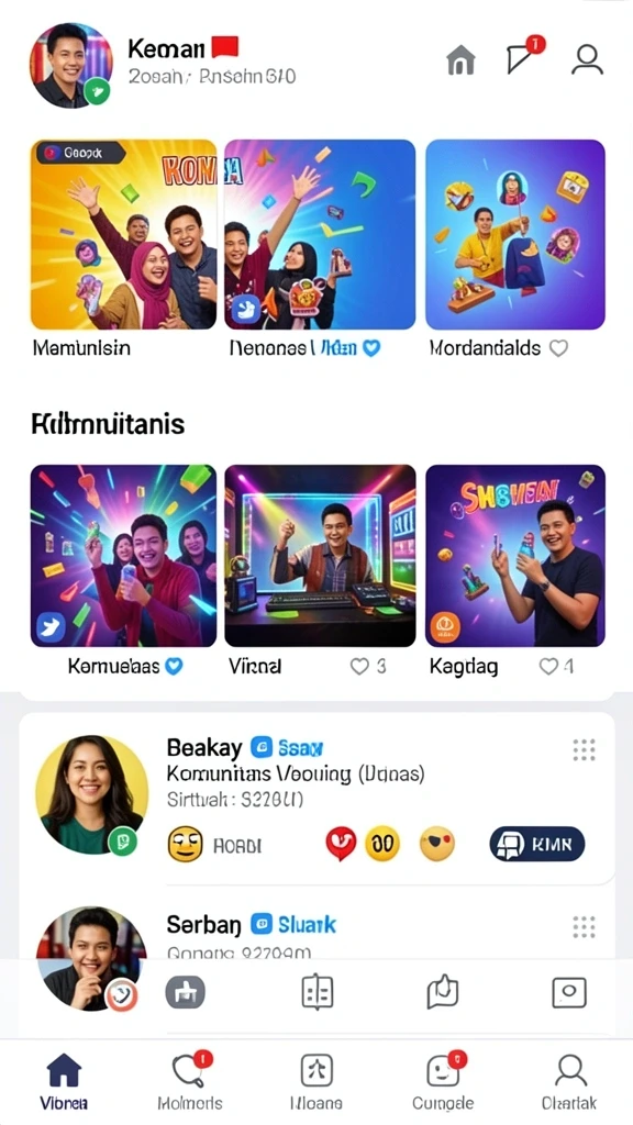 Screenshot menunjukkan berbagai karakter unik di 71H.