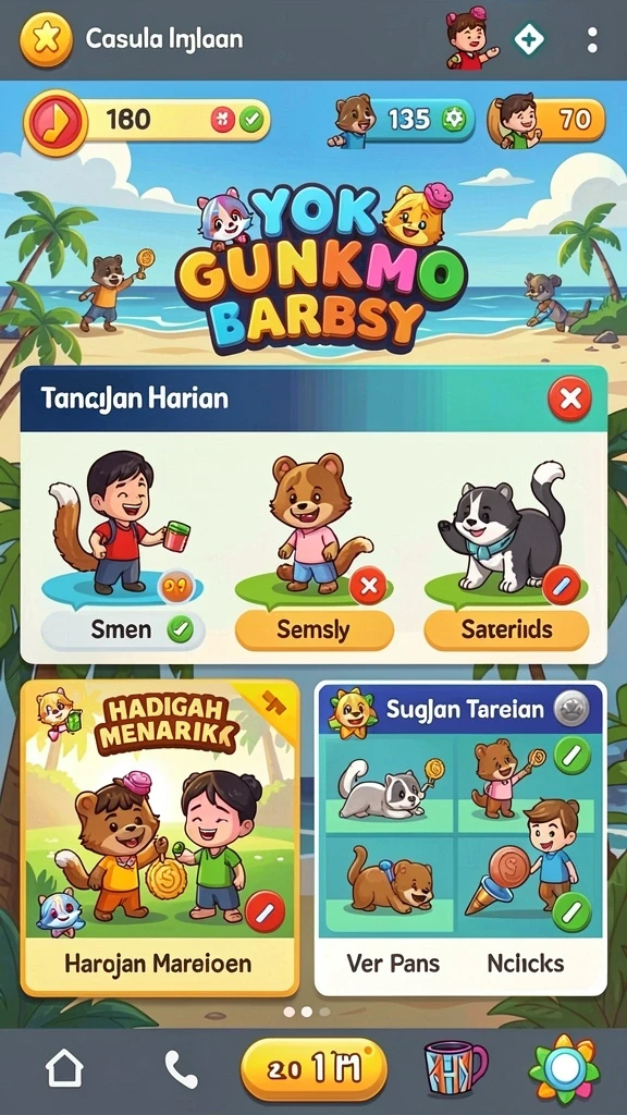 Gameplay seru dengan beragam tantangan di setiap level.
