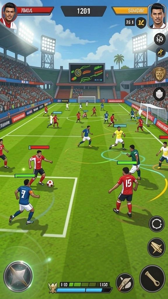 Fitur multiplayer yang memfasilitasi permainan bersama teman.