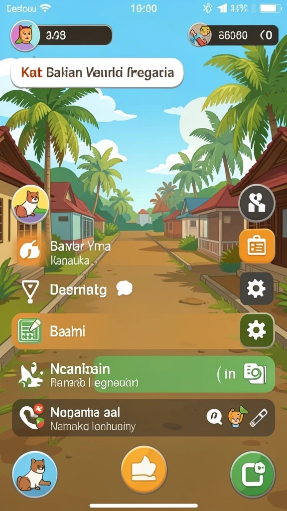 Tampilan menu utama yang intuitif dan menarik.