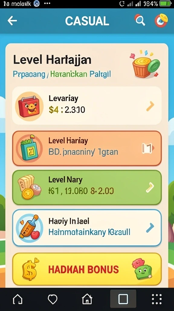 Tampilan awal aplikasi BEBASMAX yang menarik.