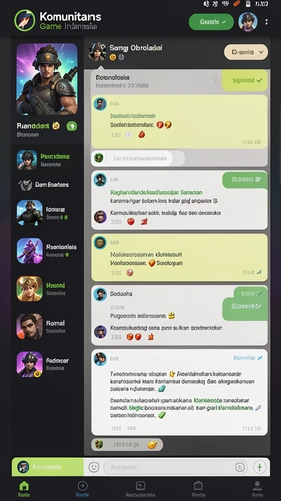 Screenshot menampilkan variasi permainan yang seru.