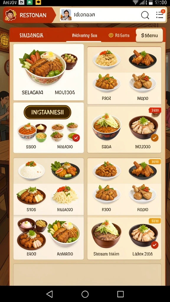 Screenshot memperlihatkan karakter lucu dalam DEWI567.
