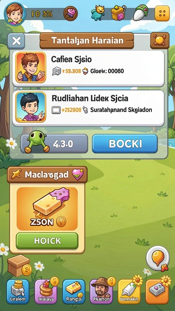 Karakter seru dengan kemampuan unik.