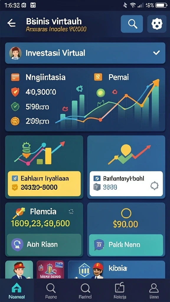 Tangkapan layar pertama menunjukkan antarmuka yang intuitif dan menarik.