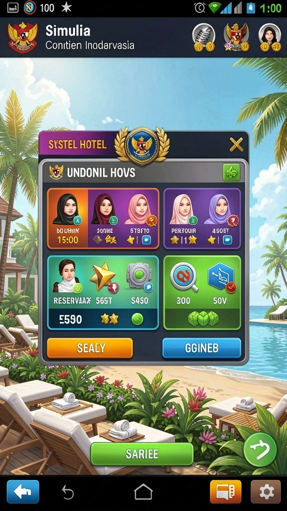 Tampilan utama yang menarik dan mudah dinavigasi.