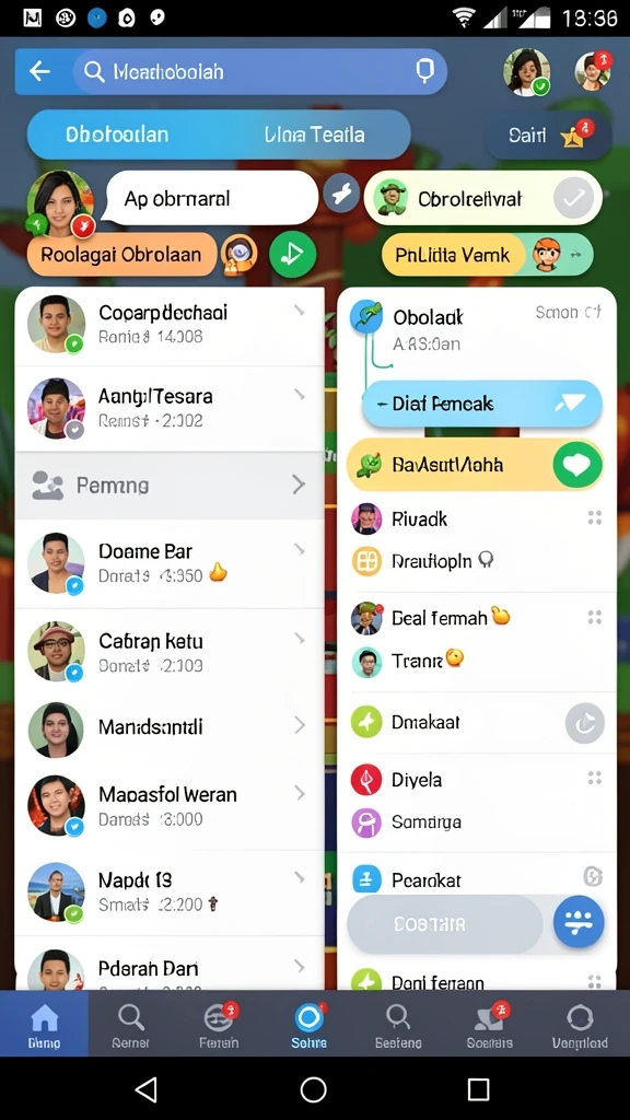 Karakter yang dapat dikustomisasi sesuai keinginan.