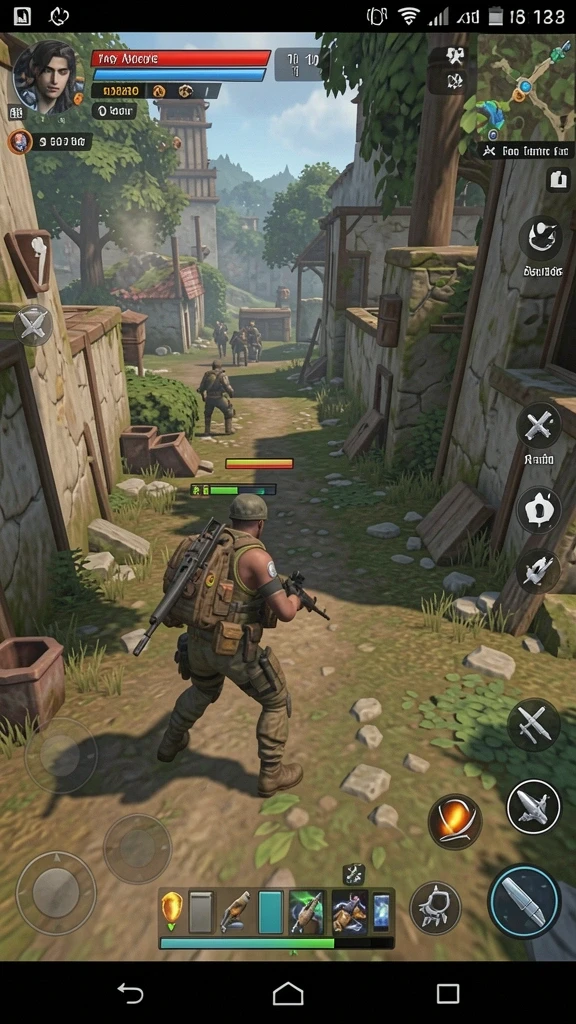 Screenshot menampilkan karakter permainan yang penuh warna dan dinamis.