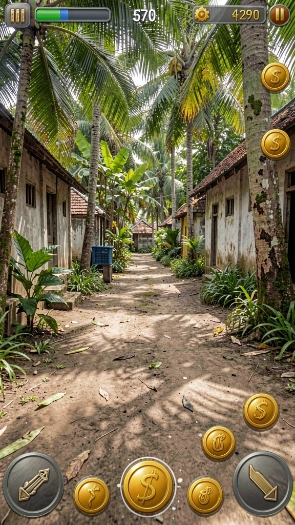 Gambaran permainan arcade yang penuh aksi dan tantangan.