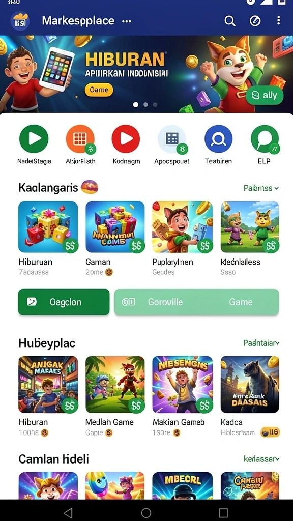 Tangkapan layar memperlihatkan interaksi dengan pemain lain.