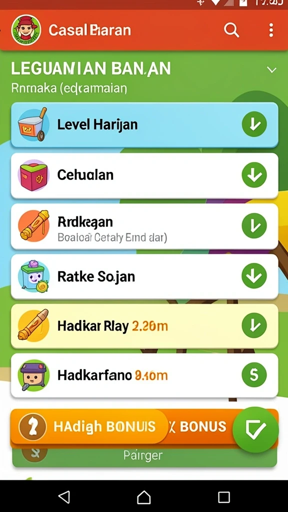 Screenshot menunjukkan karakter utama yang siap bertarung.