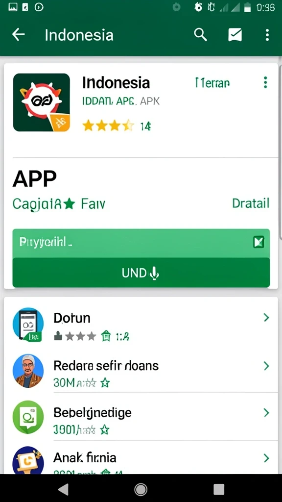 Tampilan awal game yang menarik dan intuitif.