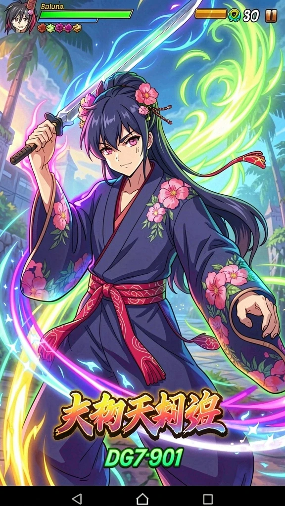 Visual level yang penuh warna dan menarik.