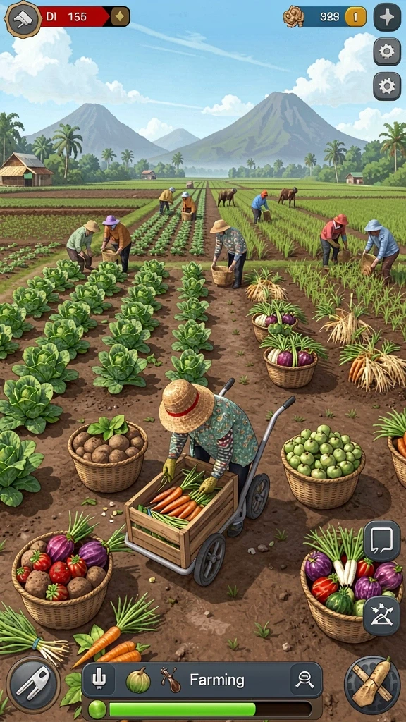 Pemandangan dunia game yang indah dan menawan.