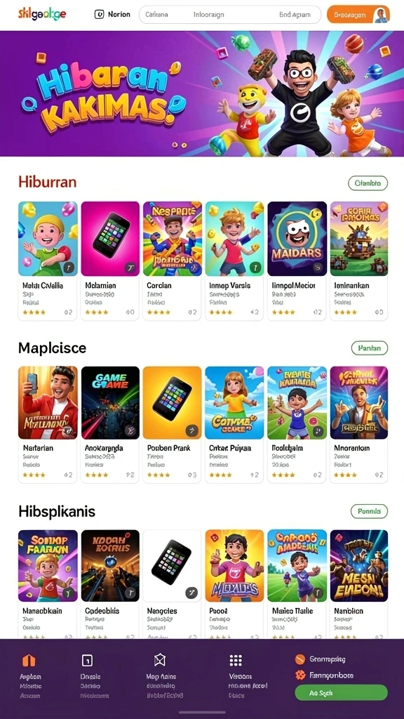 Mode permainan yang bervariasi dan menarik.