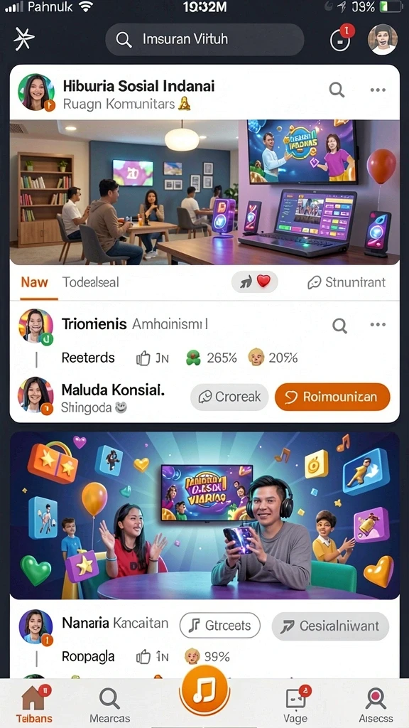 Fitur interaksi antar pemain yang menyenangkan.